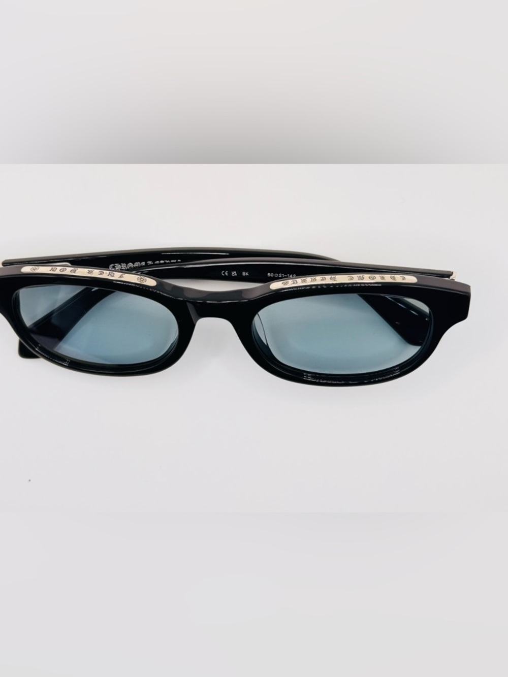Chrome Hearts Little Dinger Havana Glasses 925 Silver 54-18-152 Japan - Picture 6 of 9